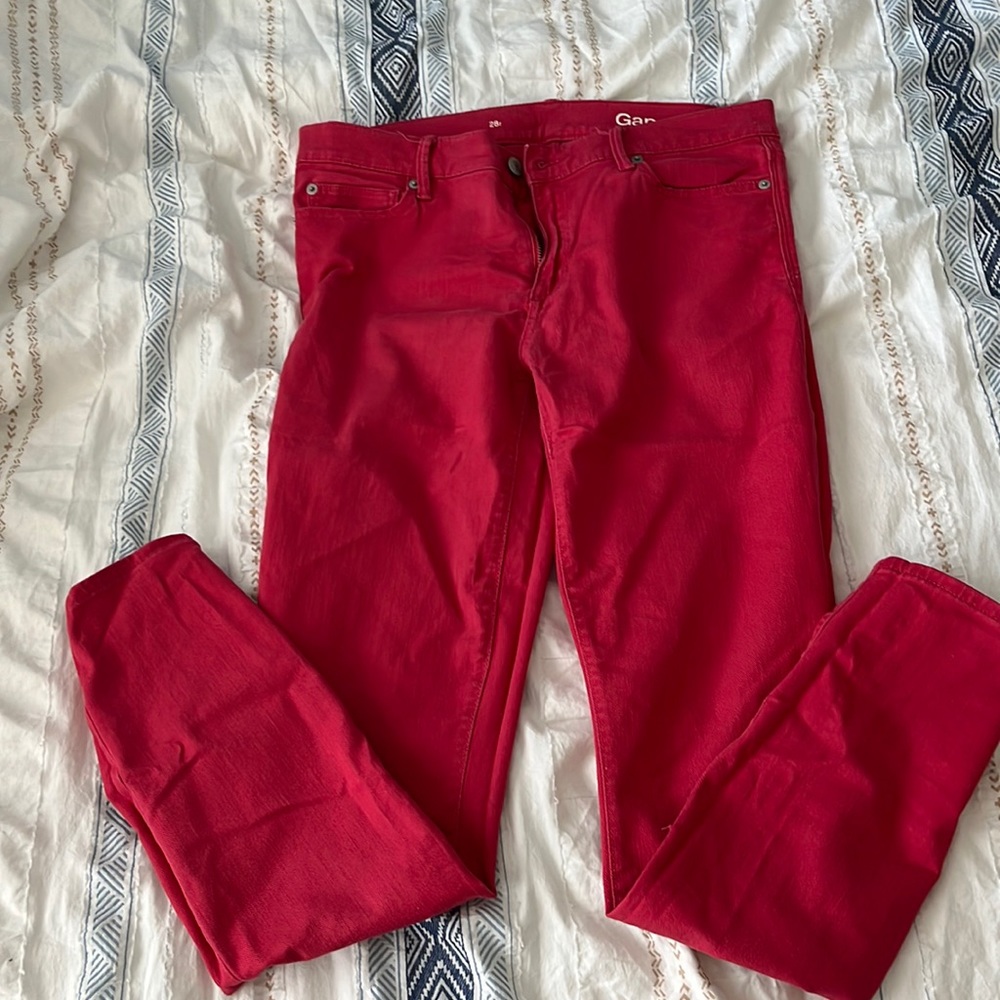 Gap True Red Skinny Jeans